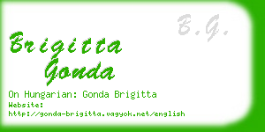 brigitta gonda business card